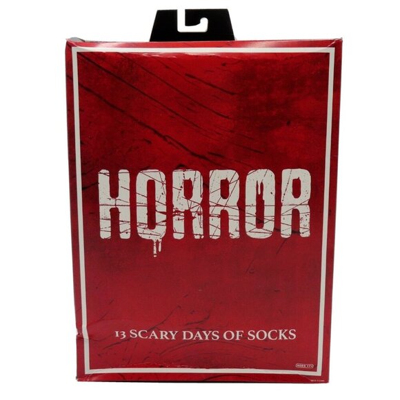 Bioworld HORROR 13 Scary Days of Socks Advent Box Men One Size Ankle Crew - Picture 10 of 10